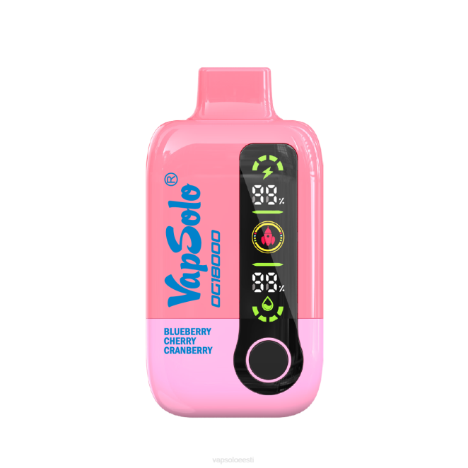 VapSolo DG18000 ühekordne vape | Vapsolo Eesti XTP249 mustikas kirss jõhvikas