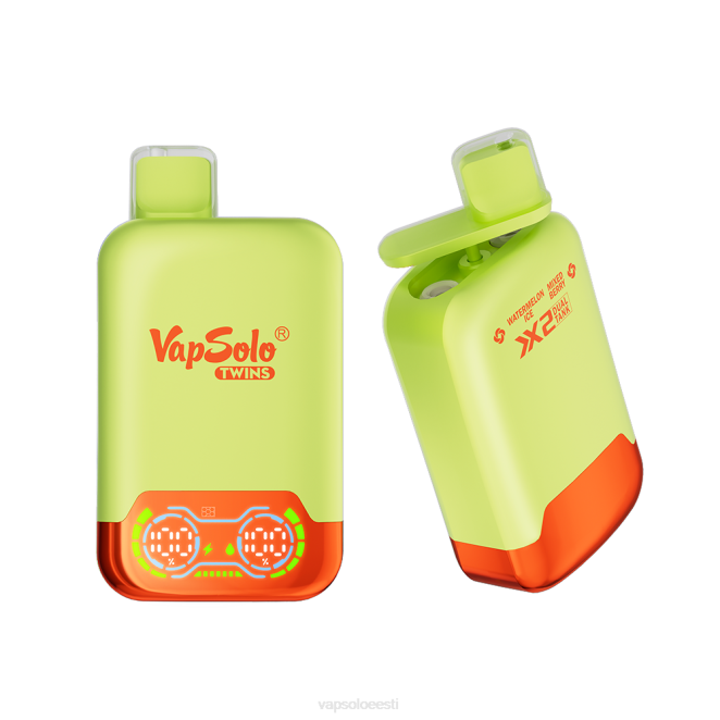 VapSolo TWINS ühekordne vape | Vapsolo Eesti XTP234 arbuusijää & marjasegu