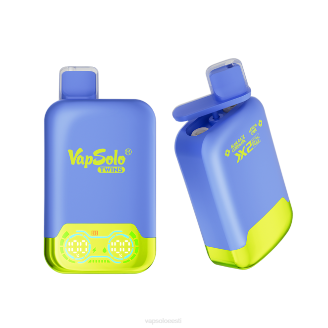VapSolo TWINS ühekordne vape | Vapsolo Puffs XTP226 sinine razz limonaad ja sidruni laim