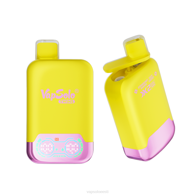 VapSolo TWINS ühekordne vape | Vapsolo Puffs XTP232 maasika banaan ja kihisev kirss