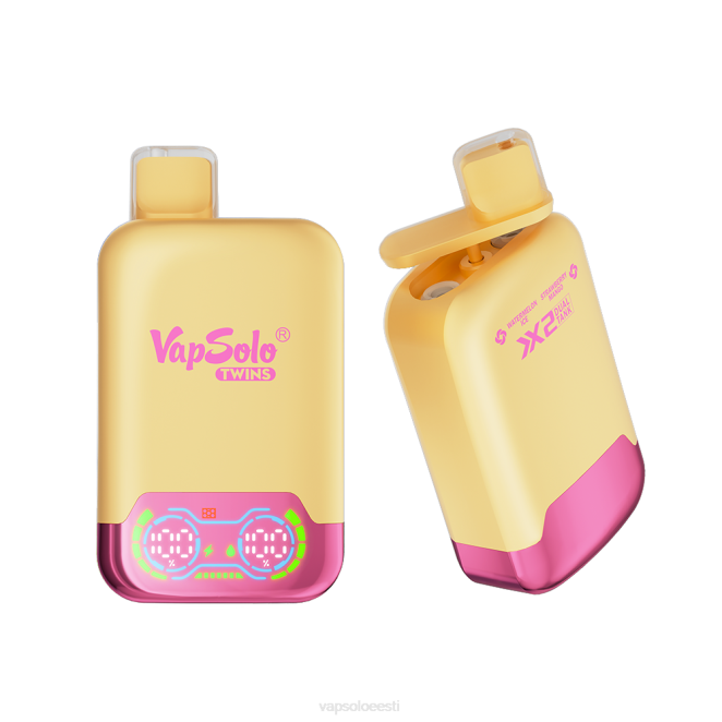 VapSolo TWINS ühekordne vape | Vapsolo Puffs XTP235 arbuusijää ja maasikamango