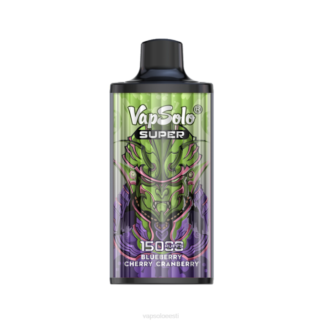 VapSolo SUPER ühekordne vape | Vapsolo Eesti XTP216 mustikas kirss jõhvikas